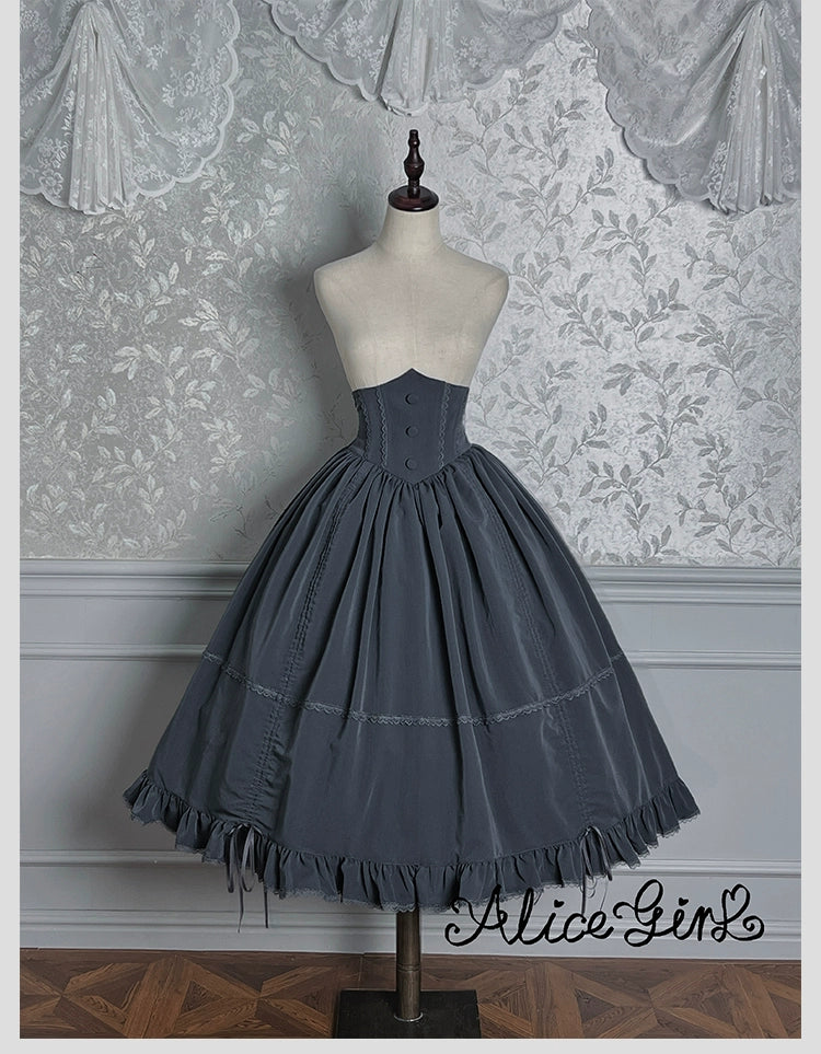 Alice Girl - Duke of Victoria - Classic Lolita SK & Overskirt Set (L M S XL XS) 44092:794887