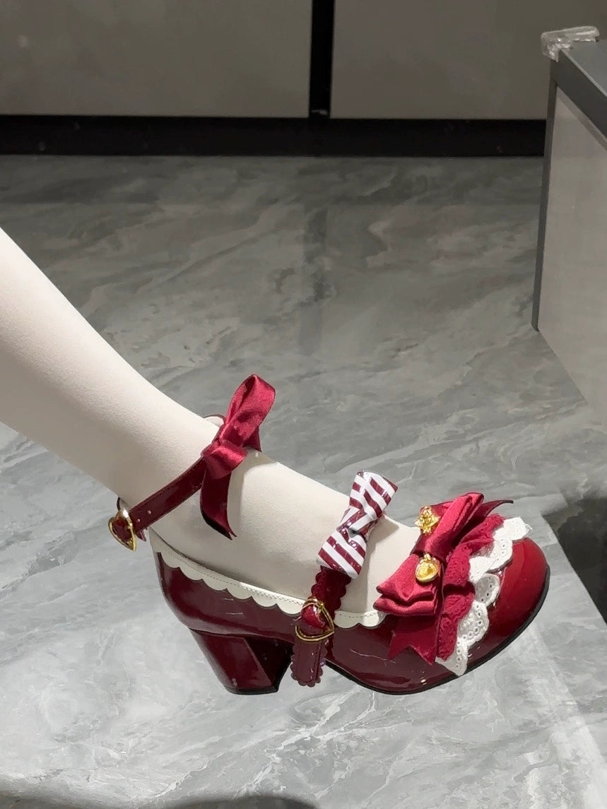 Beauty Bunny - Mousse Roll - Sweet Lolita Heel Shoes, Round Toe 43422:776346