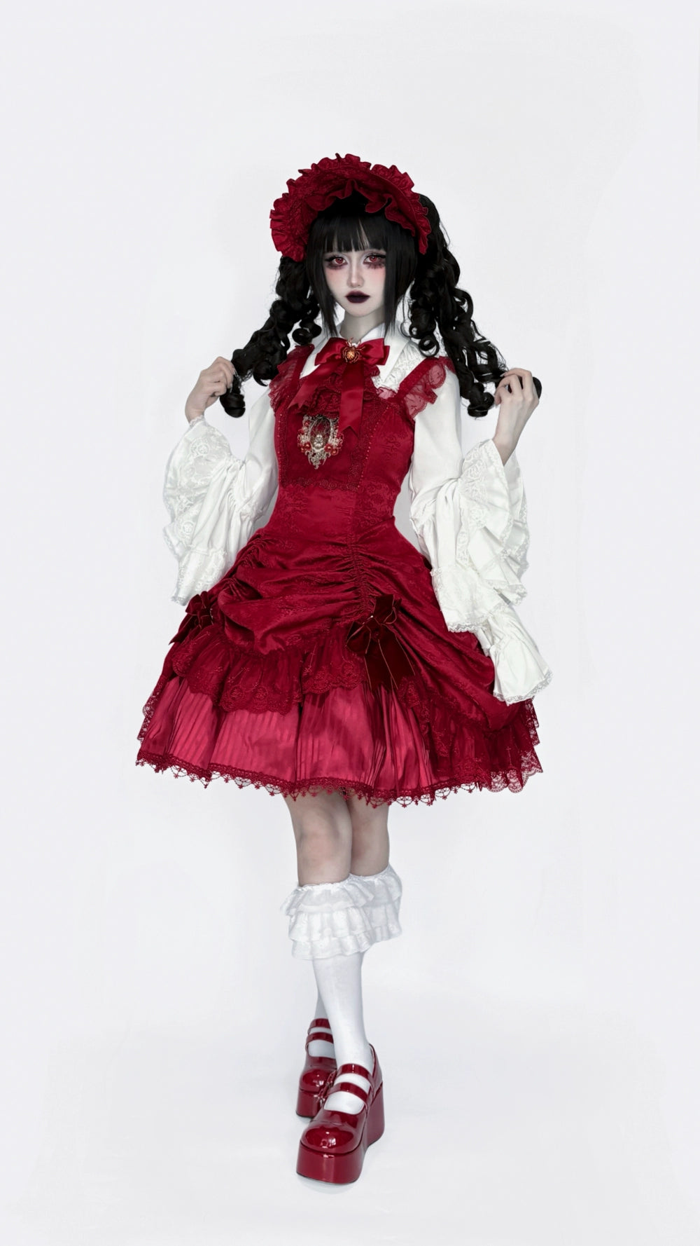 Moon River - Moonlit Spider - Gothic Lolita SK & JSK Dress Outfit Set 44232:799718