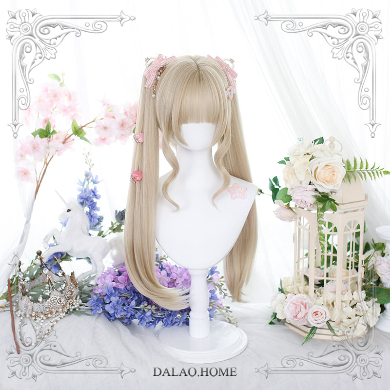 Dalao Home - Princess Lolita Blonde Wig with Ponytails 44257:800506