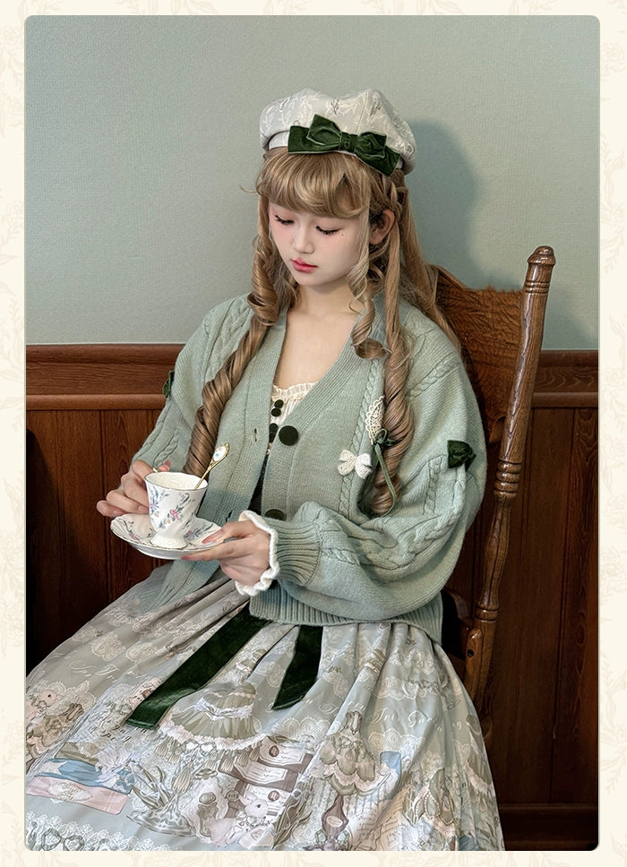 Alice Girl~Iris Study Room~Classic Lolita Cardigan Elegant Lolita Outwear   