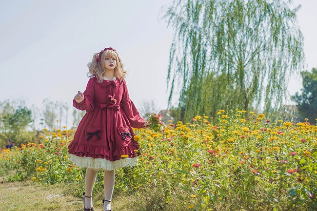 Dawn and Morning~Winter Lolita Coat Lovely Lolita Wool Coat Dress   