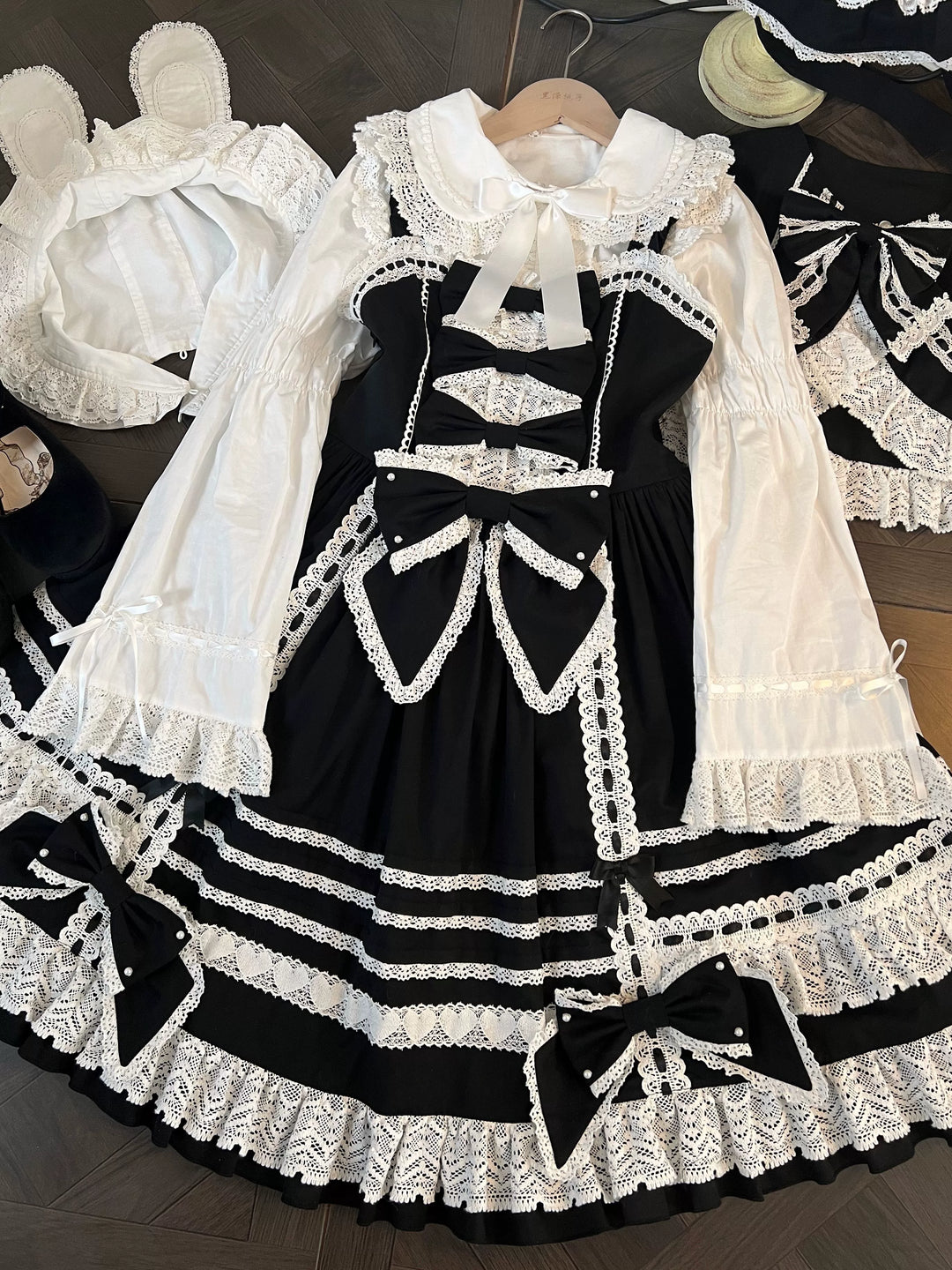 AerialCat~Layered Puffy~Old School Lolita JSK Cotton Vintage Cake Dress 41656:710268