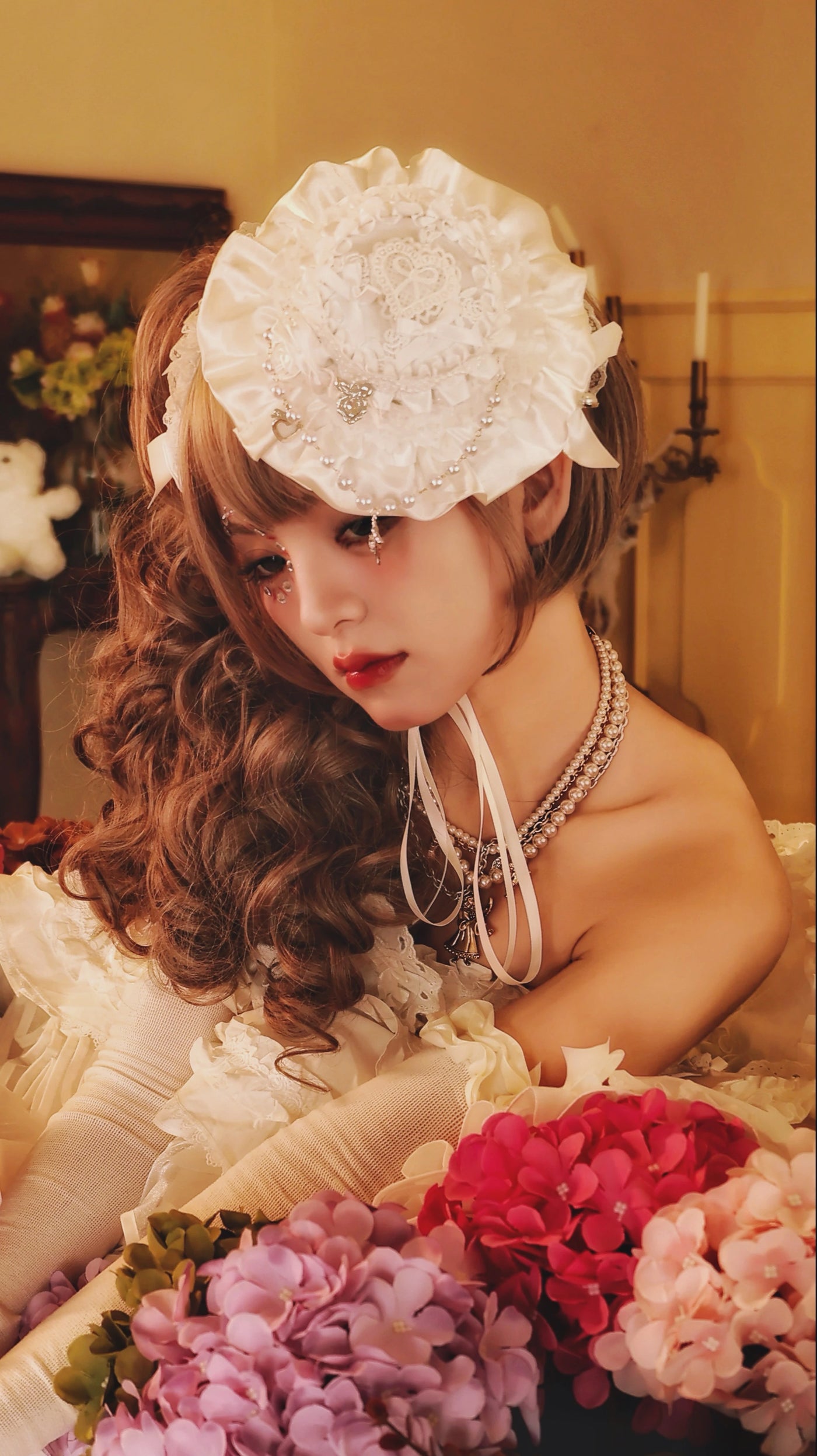 (BFM)BLAKTEARS KISS~Sweet Lolita Headband Kawaii Top Hat   