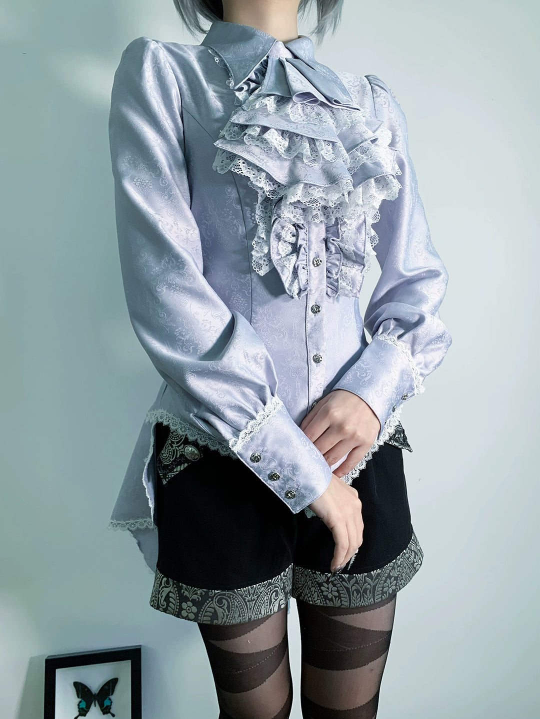 Little Dipper~Cold Rice~Ouji Lolita Shirt Long Sleeve Prince Blouse