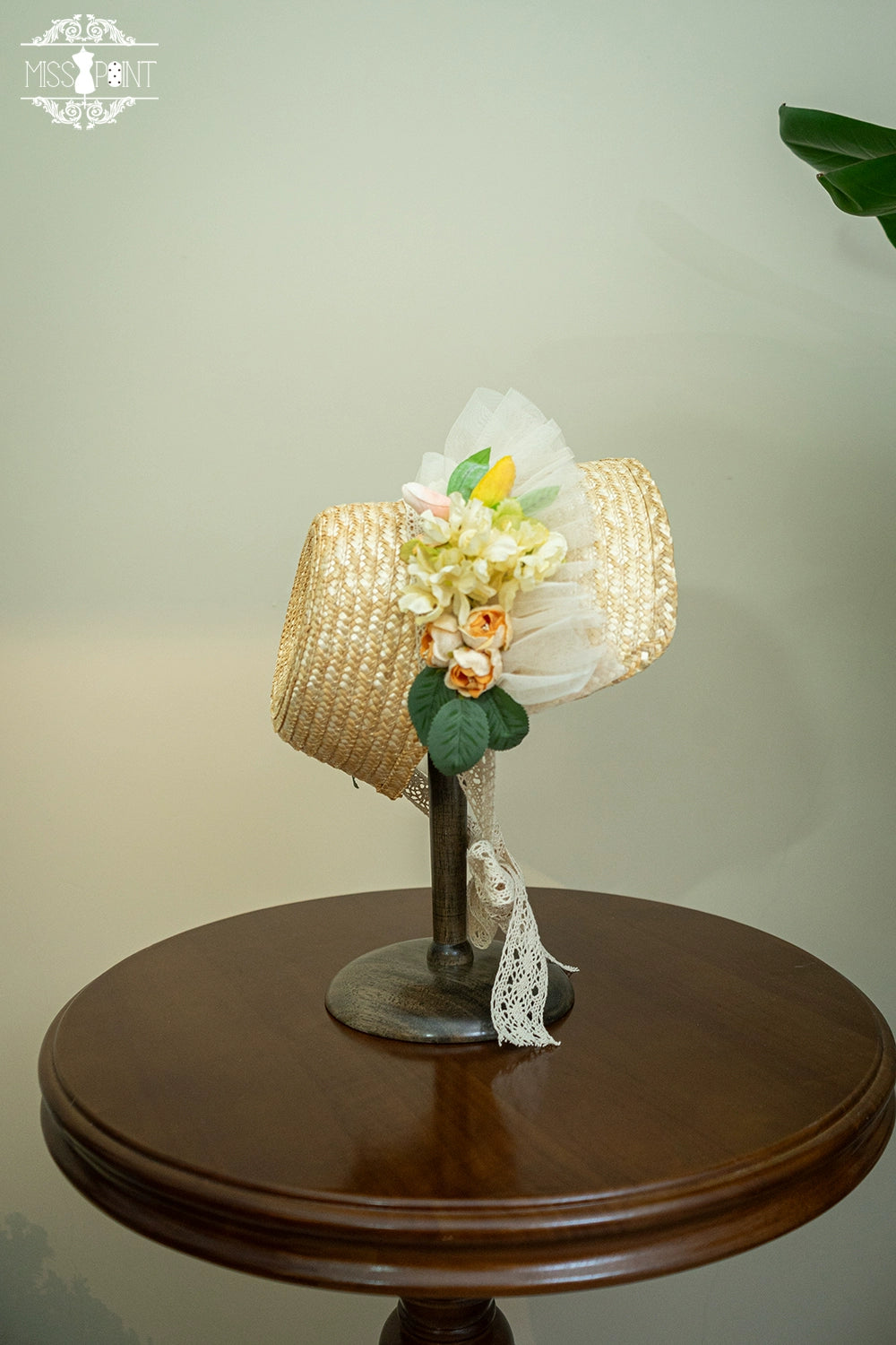 (Buyforme)Miss Point~ Forest Lolita Small Straw Hat Clip KC Accessory