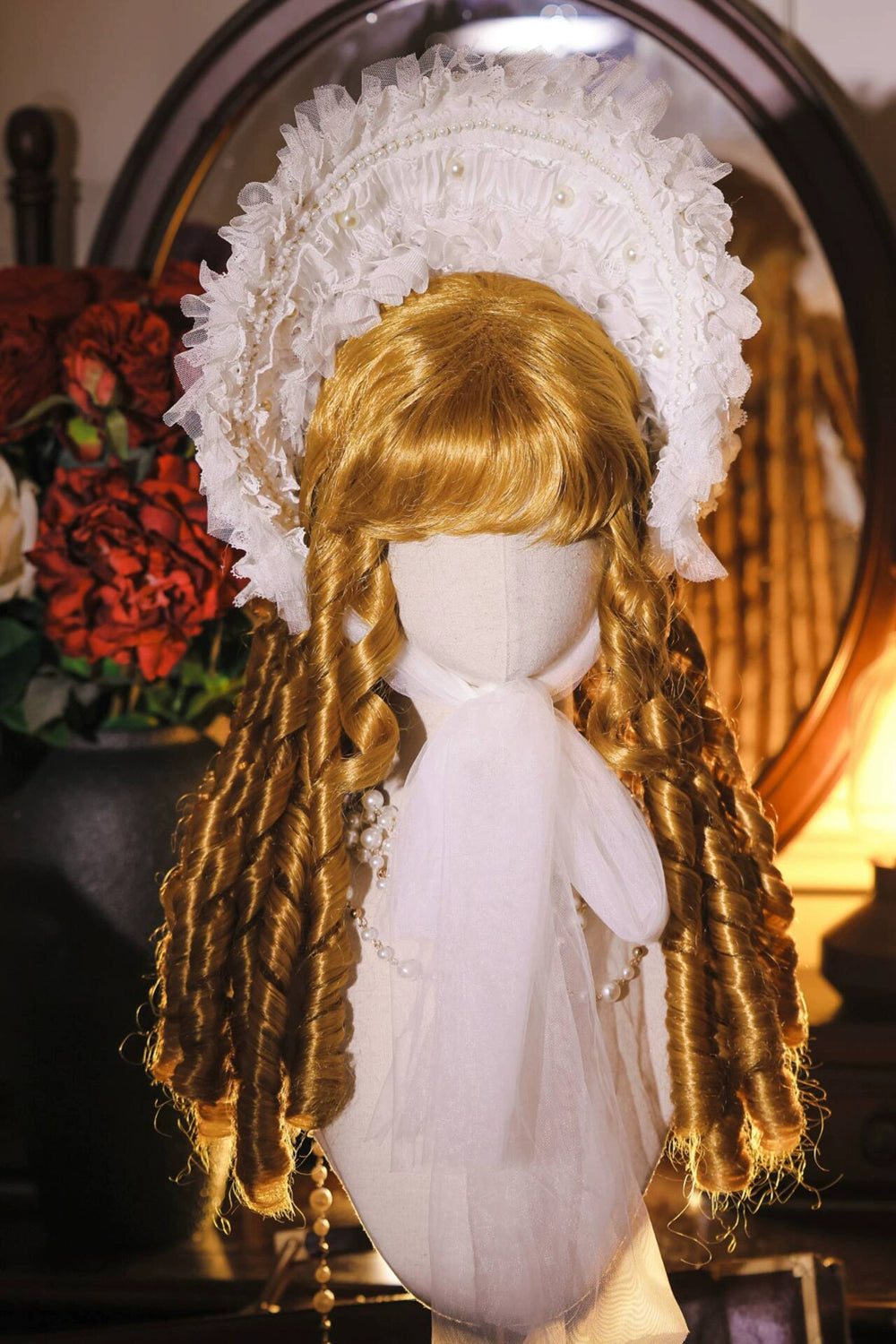 Mabuxi~Retro Lolita Wig Elegant Roman Curls Gorgeous Court Wigs 40472:668748