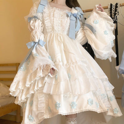 Fishing Boss~Winter Tinglan~Exquisite Lolita Princess Dress   