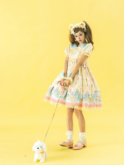 (BFM)Cutie Volta~Sweet Celebration~Sweet Lolita OP Dress Bunny Bear JSK Salopette   