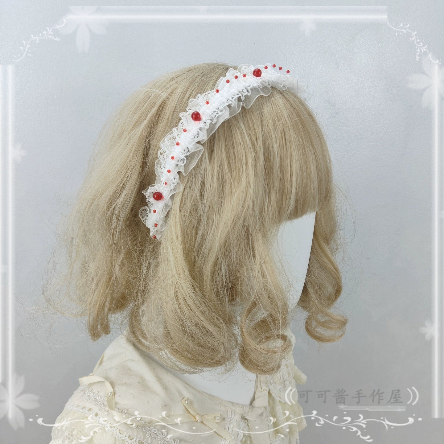 Cocoa Jam - Halloween Gothic Lolita Accessories, White Bride Style 43903:789527
