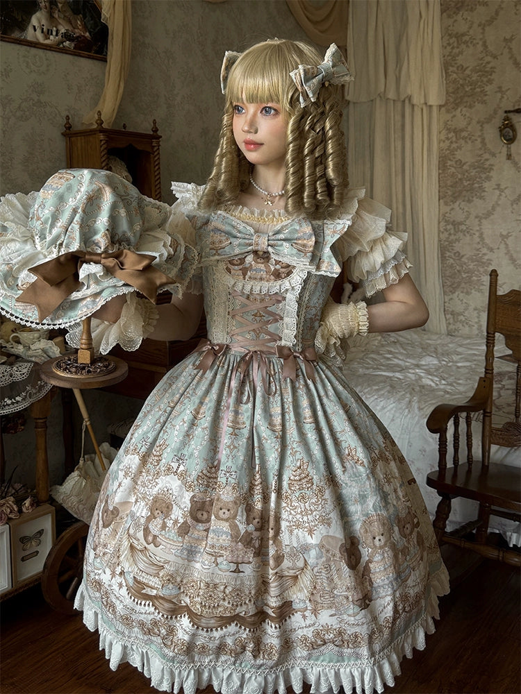 Wendy's Wardrobe - Macaron Bear - Kawaii Lolita Headdress, Bear & Dessert Inspired