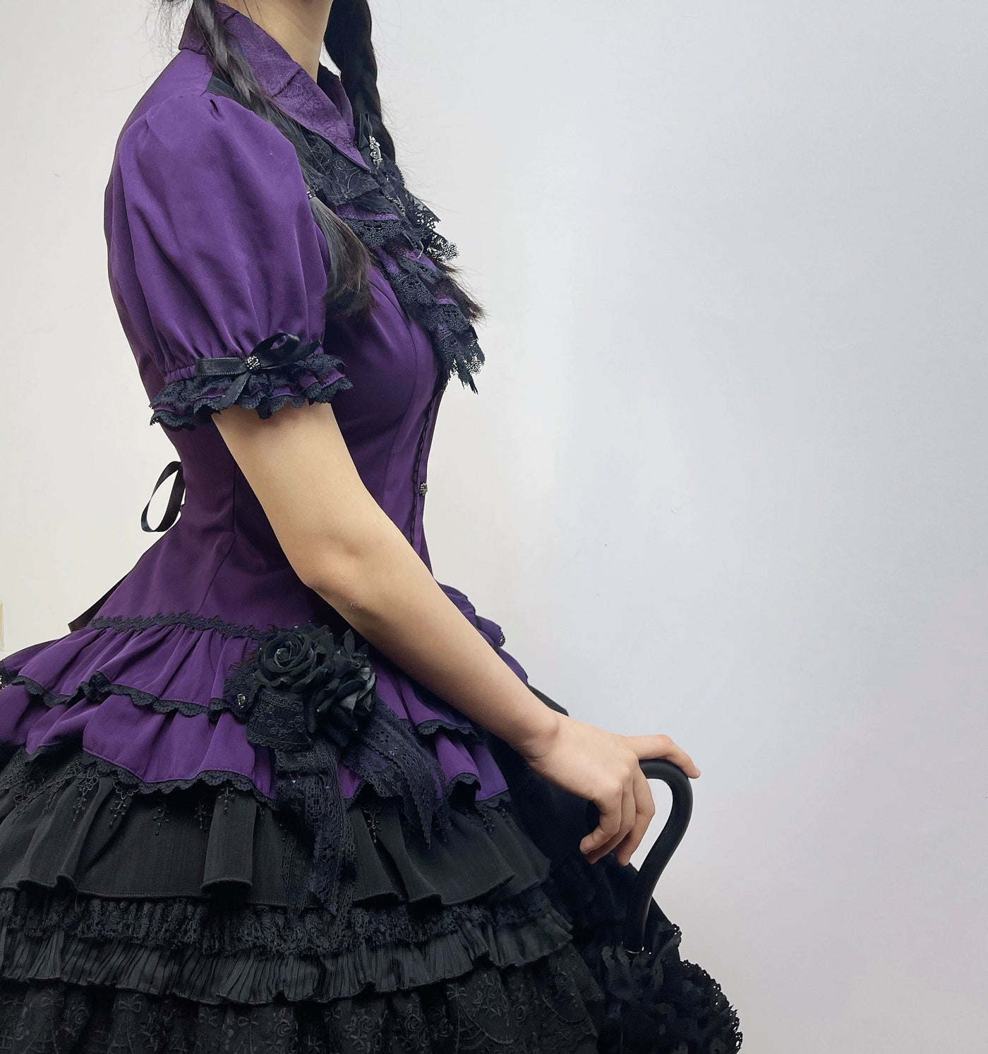 (BFM)Lilizi~KuiLi Series~Elegant Lolita Blouse with Bat Collar   