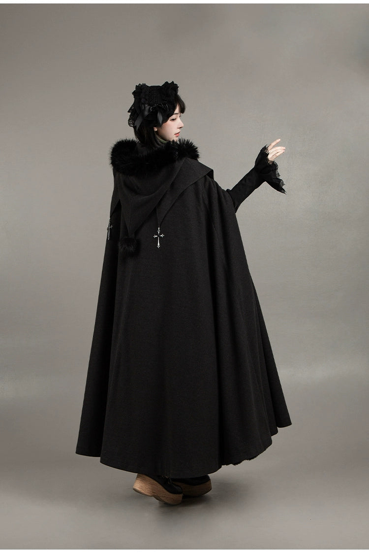 With PUJI - Letter and Poetry · Raven's Night Song - Gothic Lolita Black Cloak