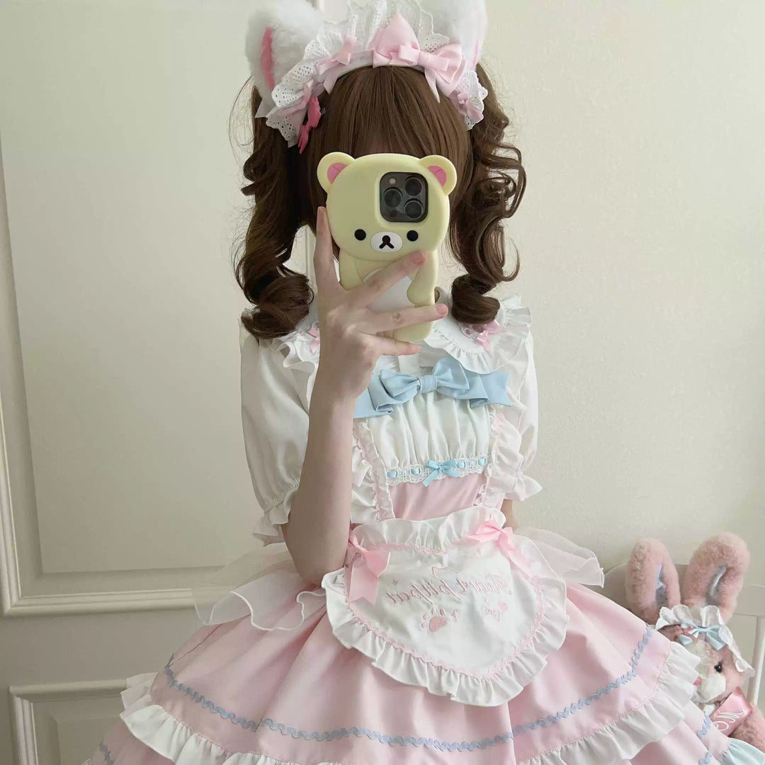 Sugar Girl~Cat Ear Tale~Sweet Lolita Jumper Dress Suspender Dress   