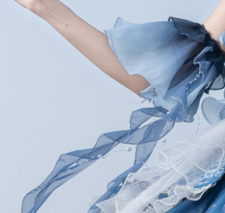 YingLuoFu - Blue Breath Jellyfish - Classic Lolita Jumper Dress, Side Zipper (Cuffs) 43572:779900