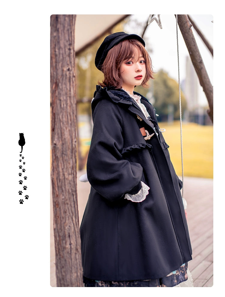 Fairy Cat~Sweet Lolita Coat Autumn and Winter Lolita Outwear   