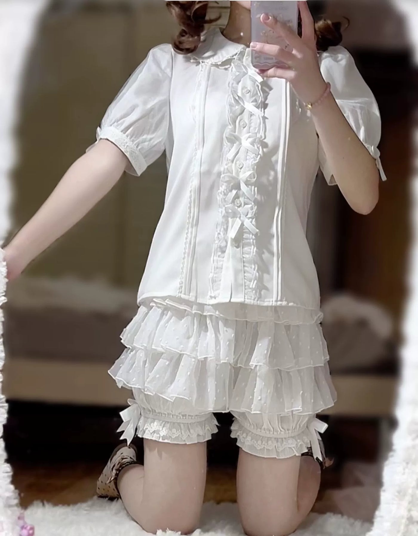 DMFS~Daily Lolita Bloomers Lace Cake Pants for Summer Wear   