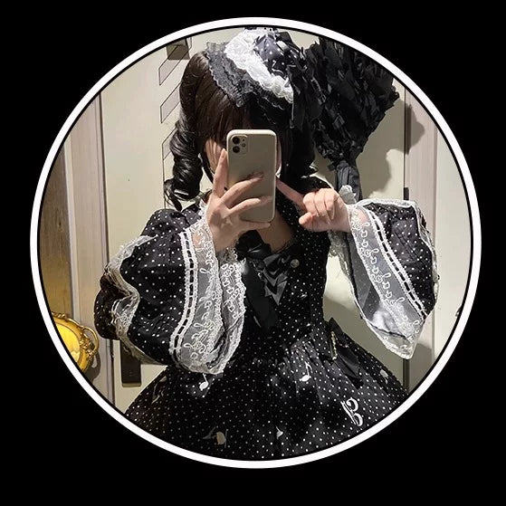 Little Music Note - Old School Lolita Polka Dot Accessories 45189:839120