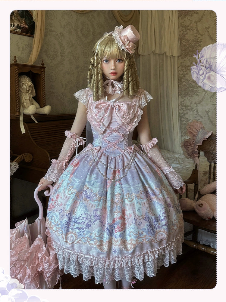 Mengfuzi - The Sea of Dreams - Halter Neck Sweet Lolita JSK Dress