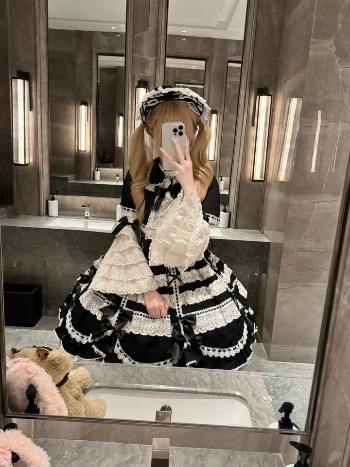 Cocoa Sweetheart~Victoria~Old School Lolita Dress Sweet Doll Lolita JSK Suit