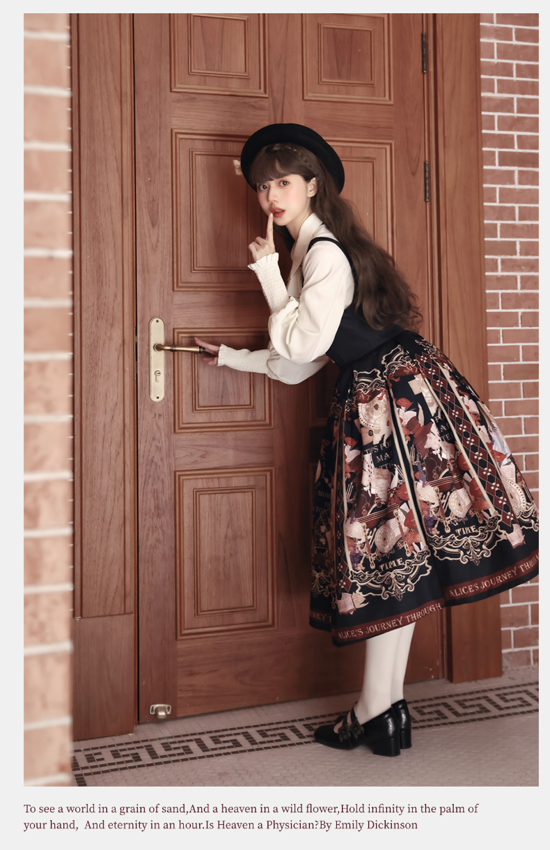 Alice in Wonderland~Holy Night Alice~Classic Lolita Dress Preppy Style Bust-supporting JSK 40466:663788