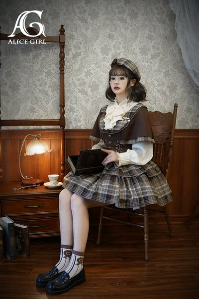 (BFM)Alice Girl~Academy Lolita Dress Detective School Melod Cape and JSK   