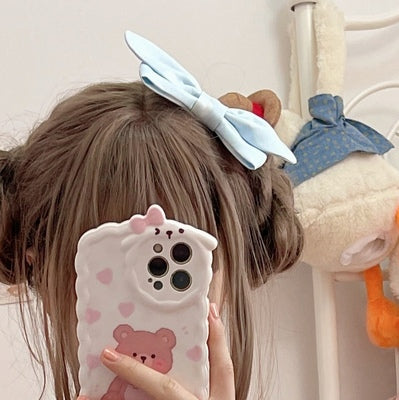 Cinderella - Goat Baa Bedtime Story - SheepPrint Kawaii Lolita JSK one pair of light blue clips S