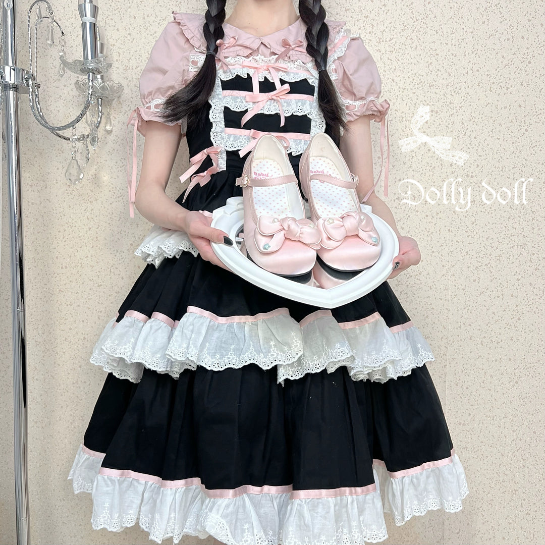 Dolly Doll~Little Fat Ding~Sweet Lolita Shoes Low Heel Round-toe Shoes   