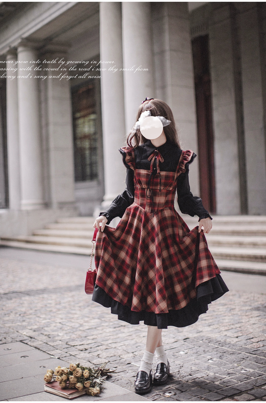 HuTaoMuJK~Madeleine~Classic Lolita JSK Suit Black Lolita Blouse and Coat