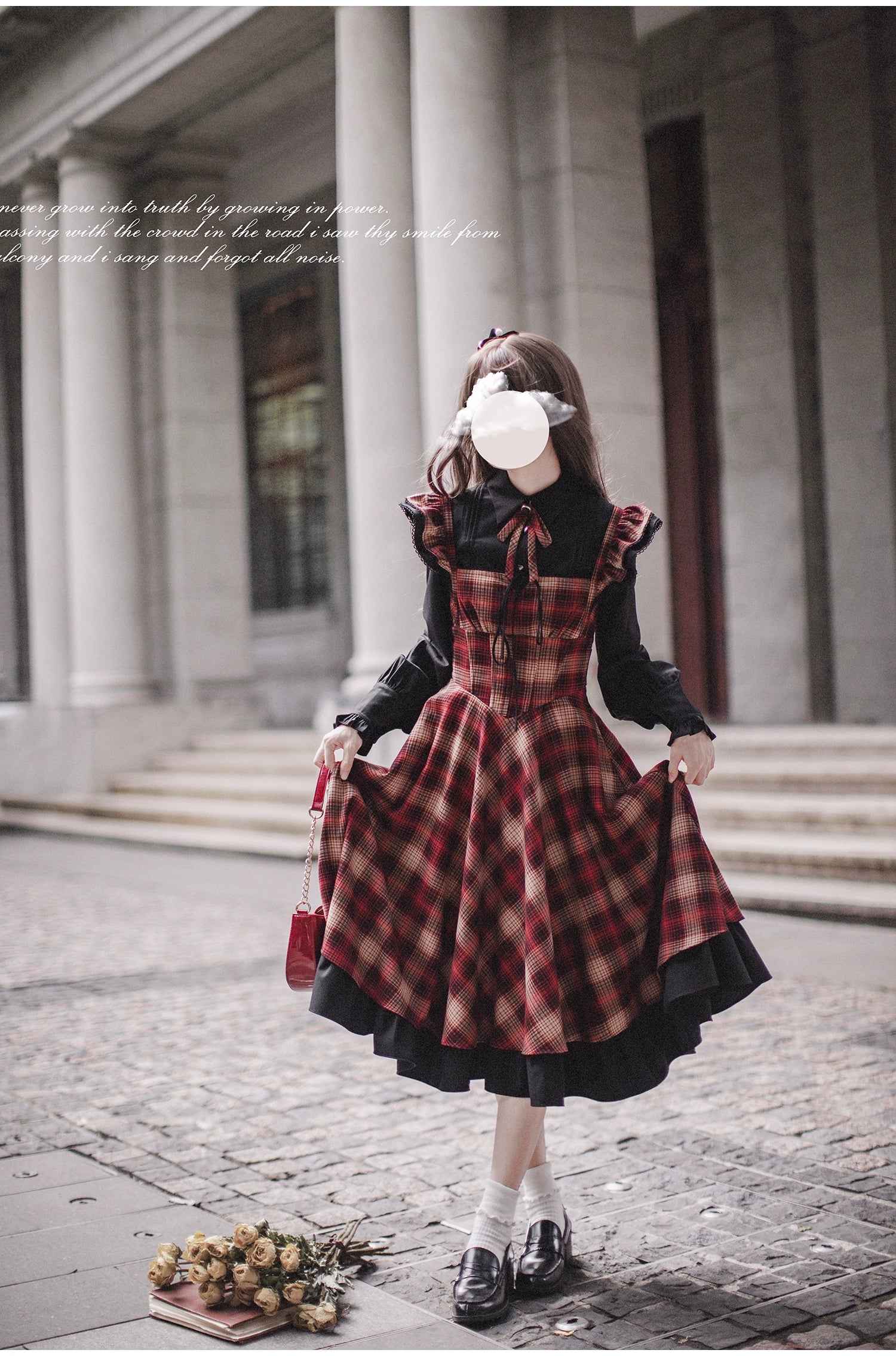 HuTaoMuJK - Madeleine - Classic Lolita JSK Suit Black Lolita Blouse and Coat