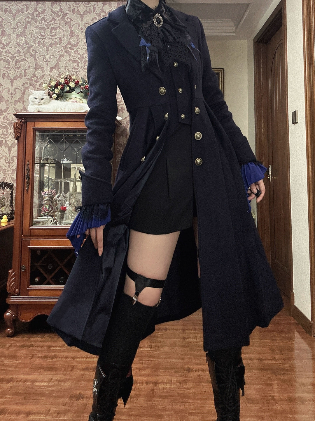 Gazing Galactic~Ouji Lolita Coat Winter Gothic Prince Wool Outwear