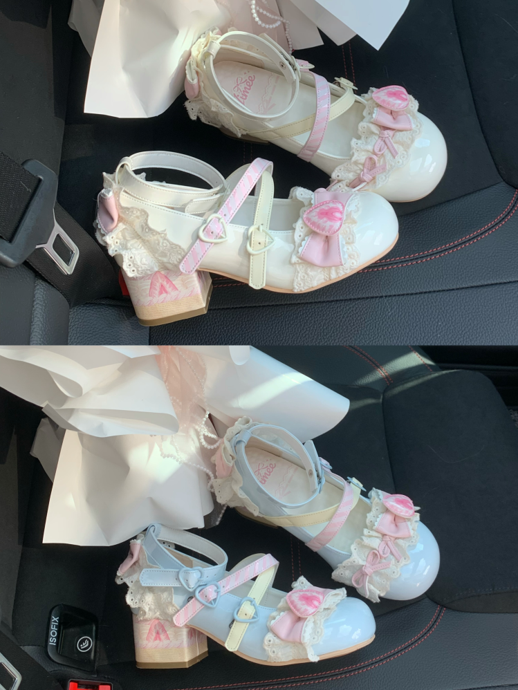 Aimee - Strawberry Limited 2.0 - Sweet Lolita Mary Jane Heel Shoes 43421:776146
