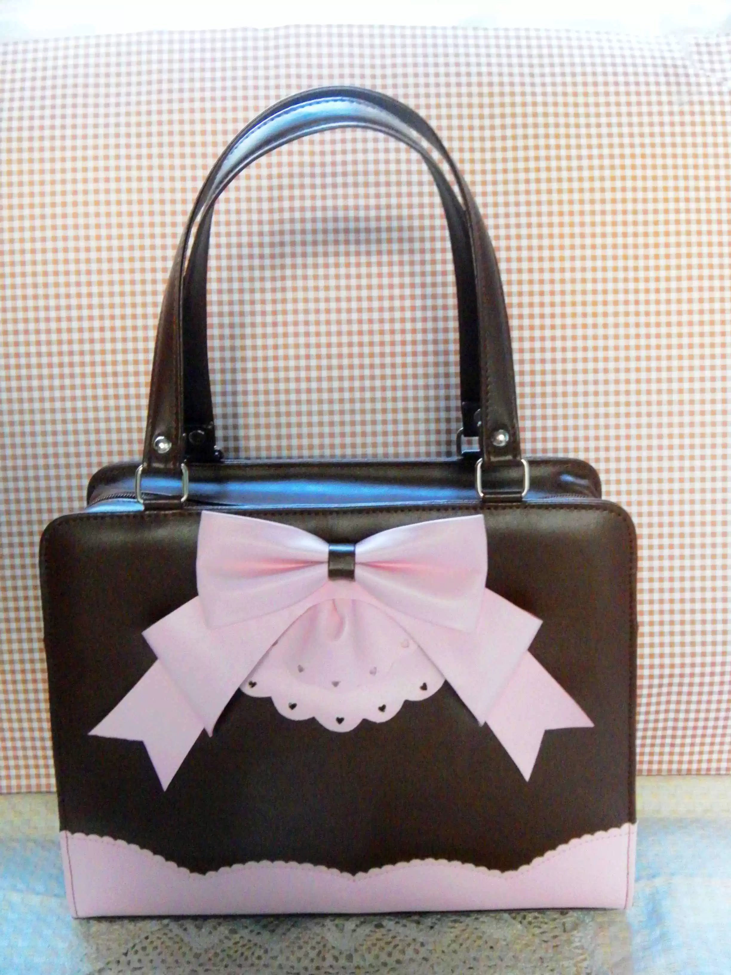 Loris - Daily Lolita Bag PU Single-shoulder Bag Chocolate - Pink