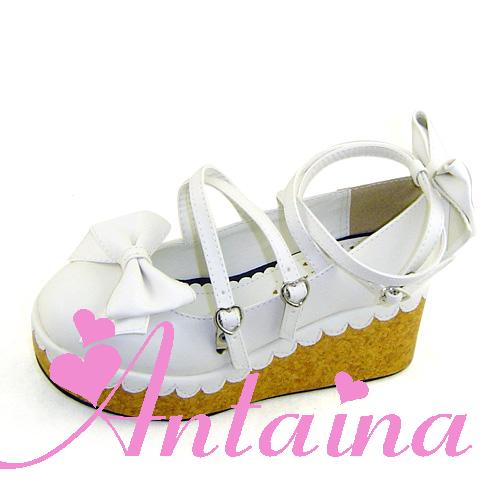 (Buyforme)Antaina~Lolita Bow Platform Shoes Multiple Colors   