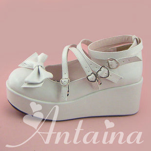 (Buyforme)Antaina~Lolita Bow Platform Shoes Multiple Colors   