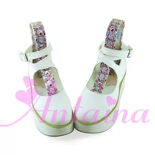 (BFM)Antaina~Punk Lolita High Platforms Shoes Lolita Ankle Strap Shoes   