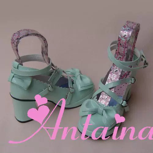 Antaina~Sweet Chunky Heels Lolita Shoes Size 37-40   