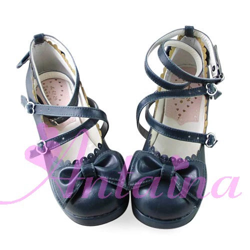 Antaina~Sweet Chunky Heels Lolita Shoes Size 41-44   