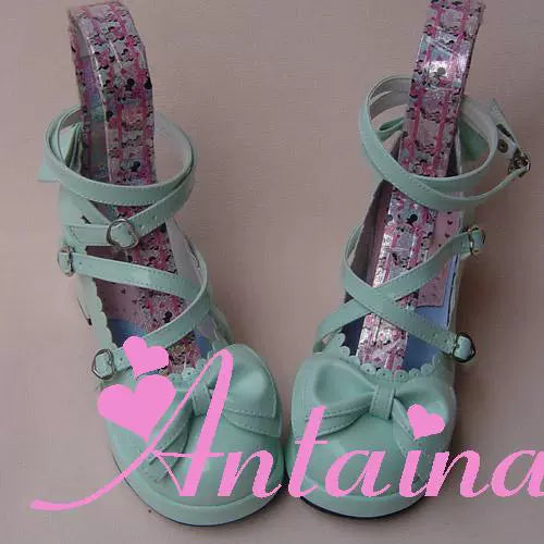 Antaina~Sweet Chunky Heels Lolita Shoes Size 37-40   