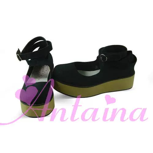 (BFM)Antaina~Punk Lolita High Platforms Shoes Lolita Ankle Strap Shoes   