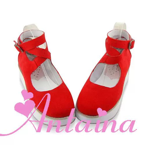 (BFM)Antaina~Punk Lolita High Platforms Shoes Lolita Ankle Strap Shoes   