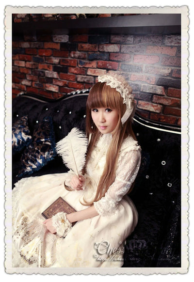 Chess Story~Le jardin de versailles~Elegant Lolita Lace Mid-Sleeve Shirt   