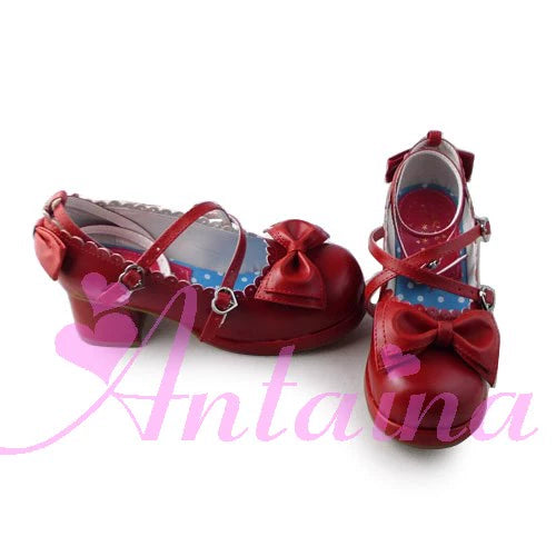 Antaina~Sweet Chunky Heels Lolita Shoes Size 37-40   