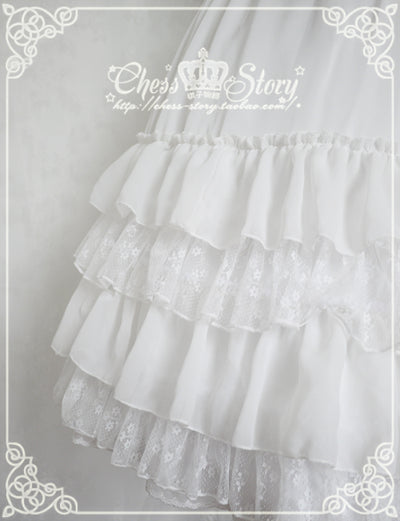 Chess Story~Le Printemps~Elegant Lolita Long Petticoat Half Dress   