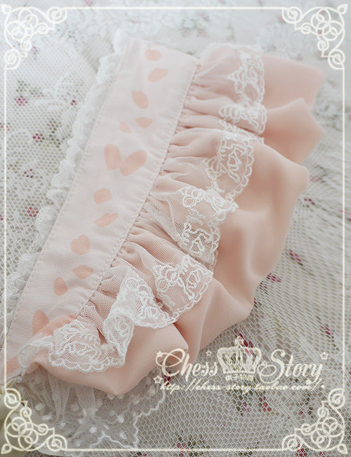 (Buy for me)Chess Story~Le Printemps~Sweet Lolita Lace Hair Band Bonnet   