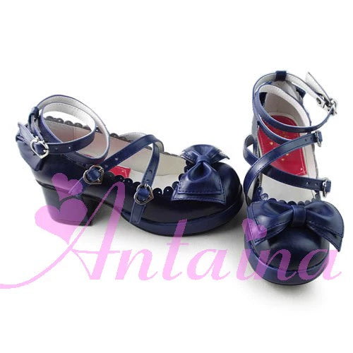 Antaina~Sweet Chunky Heels Lolita Shoes Size 37-40   