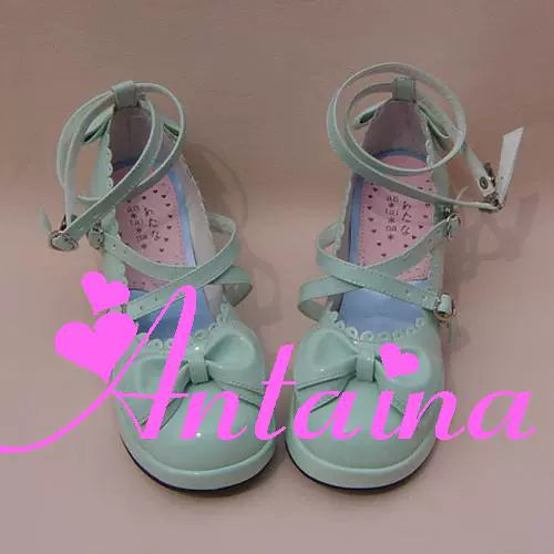 Antaina~Sweet Chunky Heels Lolita Shoes Size 37-40   