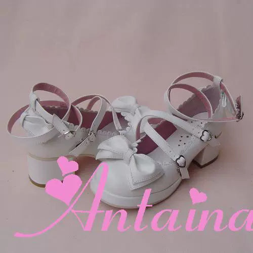 Antaina~Sweet Chunky Heels Lolita Shoes Size 37-40   