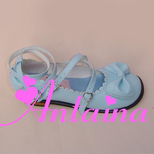 Antaina ~ Japanese Style Lolita Tea Party Shoes Size 42-45 matte blue 42 