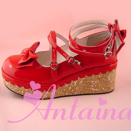 (Buyforme)Antaina~Lolita Bow Platform Shoes Multiple Colors   